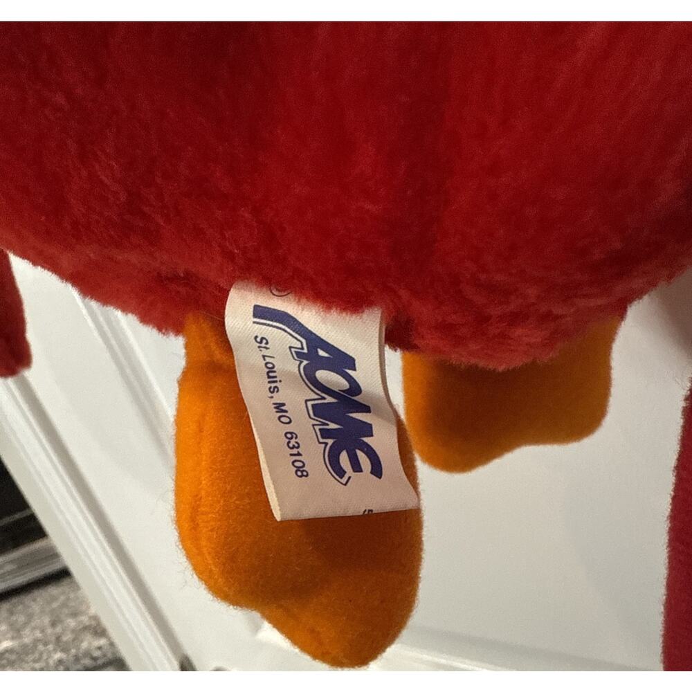 Vintage ACME 30” Plush Hanging Parrot Tropical Bird Carnival Prize Toy Preowned - Picture 4 of 7